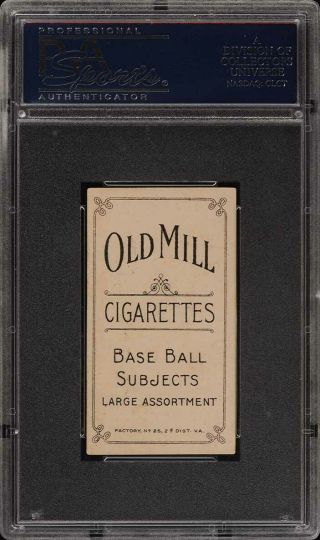 1909 - 11 T206 Mike Donlin WITH BAT,  OLD MILL PSA 6 EXMT (PWCC) 2