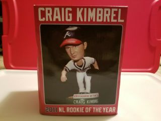 Craig Kimbrel: 2011 Nl Rookie Of The Year Bobblehead W/ Box