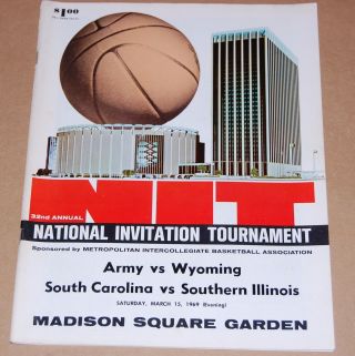 32nd Nit National Invitation Tournament College Basketball Msg Program Mar 1969