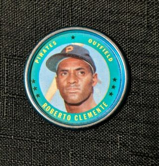 1971 Topps Baseball Coins 71 Roberto Clemente.  Vintage Coin.  Bob Clemente