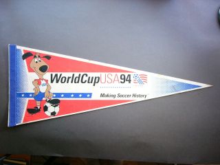 Rare 1994 Soccer Football Pennant Flag Team U.  S.  A.  World Cup Sharp Usa