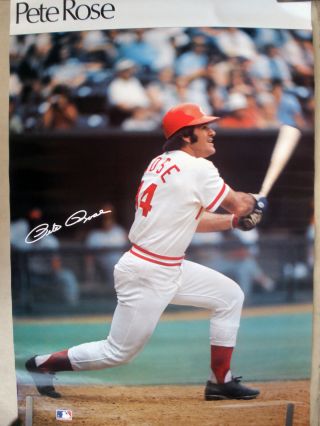 Rare Pete Rose Reds 1978 Vintage Sports Illustrated Si Poster