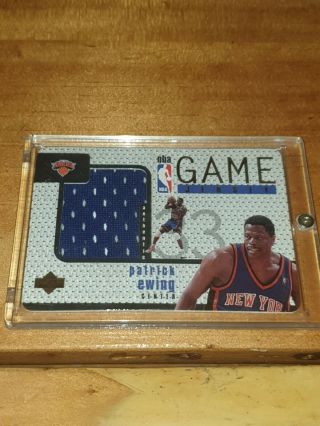 1997 - 98 Upper Deck Game Jersey Patrick Ewing Game Jersey.