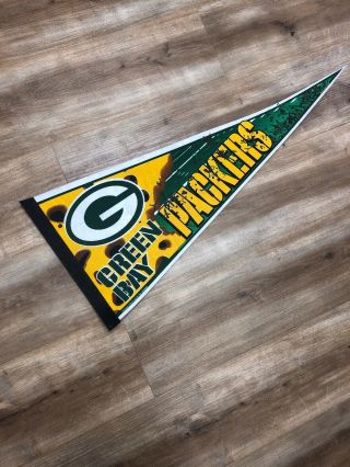 Green Bay Packers Nfl Football Vintage 90s Tag Express Pennant