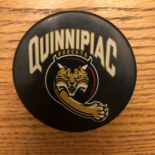 Quinnipiac University Ecac Game Puck 2007 - 2017 Ncaa College Hockey
