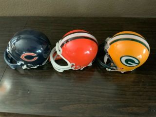 Patriots Packers Browns Bears Colts (2) Bowl Xxx Riddell Mini Helmets