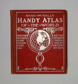 1921 Rand Mcnally Handy Atlas Of The World,  Color Maps,  Historical Political