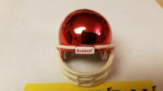 Riddell pocket pros NFL LOGO RED chrome traditional football helmet mini 2