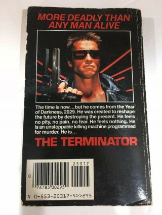 Randall FRAKES,  Bill WISHER / The Terminator PAPERBACK Novel Book 1985 2