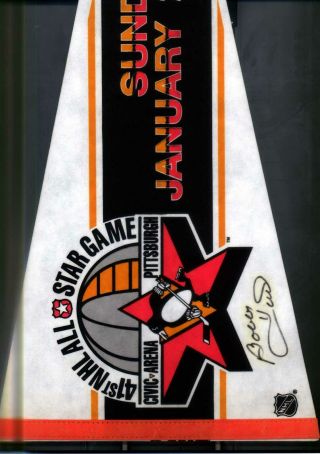 1 - Large Pennant From The 41st All Star Game From Pittsburgh Jan 21,  1990 Hull