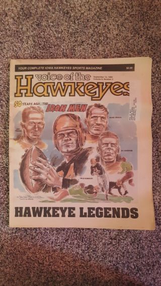 The Voice Of The Hawkeye Newspaper Nile Kinnick Ironmen Iowa Football