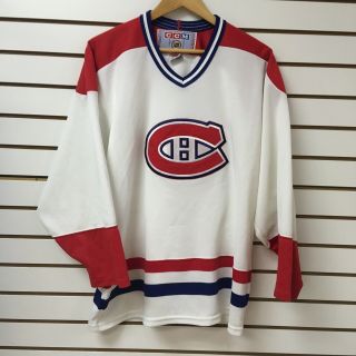 Vintage Montreal Canadiens Hockey Jersey Size Medium Ccm