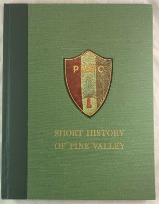 1974 Short History Of Pine Valley Golf Club Jersey