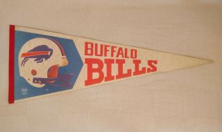 Vintage 1970s/80s Buffalo Bills Full Size Nfl Football Team Pennant