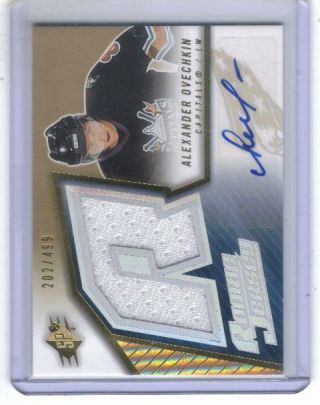 Alexander Ovechkin 05 - 06 Spx Rookie Jersey Rc Auto 190 Autographed 202/499