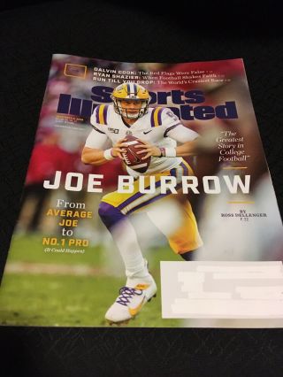 Joe Burrow Sports Illustrated December 2,  2019 Lsu Heisman