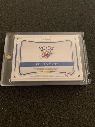 2015 - 16 Colossal National Treasures Kevin Durant Auto Patch /10 2