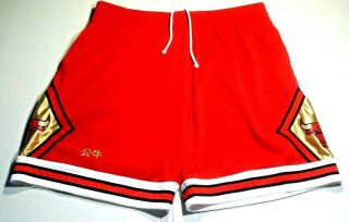 Chicago Bulls Vintage Hardwood Classic Red Shorts Mens 2xl By Mitchell & Ness