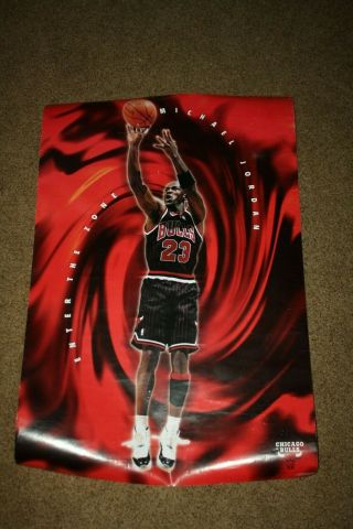 Michael Jordan " Enter The Zone " Poster 16 " X 20 " Chicago Bulls Costacos