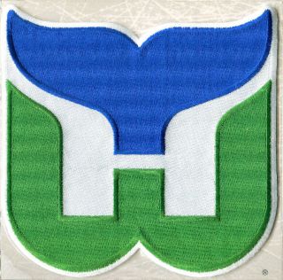 1980 HARTFORD WHALERS Willabee & Ward NHL THROWBACK HOCKEY TEAM LOGO PATCH Card 2