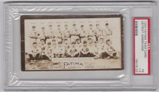 1913 T200 Fatima Team Card Baseball Ty Cobb Detroit Tigers Psa 1.  5