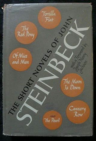 The Short Novels Of John Steinbeck True 1st Edition Printing Hc Dj 1953
