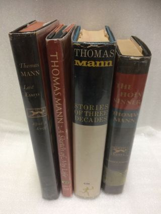 Thomas Mann Holy Sinner Stories Essays Sketch Of My Life Knopf/ml 1st Eds.  Hc,  Dj