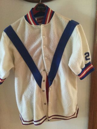Vtg Early Wool Rawlings Baseball Uniform Jersey Size 40
