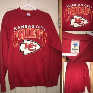 Vintage 90s Jostens Kansas City Chiefs Sweater Crew Neck Nfl