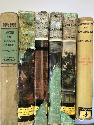 Anne Of Green Gables Vintage Book Set 1930s L.  M.  Montgomery Grosset & Dunlap