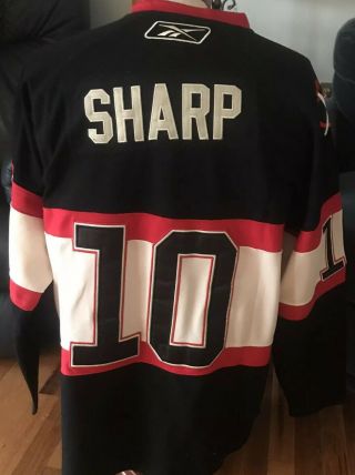 Reebok CCM Chicago Blackhawks Patrick Sharp 10 Black Hockey Jersey - Size 50 3