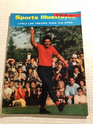 1968 Sports Illustrated The Us Open Lee Trevino Wins No Label Bert Yancey Jack N
