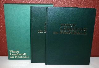 Vince Lombardi On Football Vol 1 & Ii Hardcover Box Set First Edition W/box 140