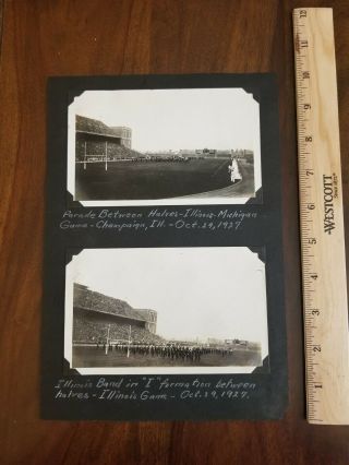 1927 University Of Illinois Vs University Of Michigan Football Photographs