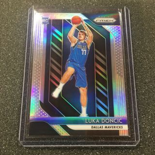 Luka Doncic 2018 - 19 Prizm Silver Rc Rookie Dallas Mavericks