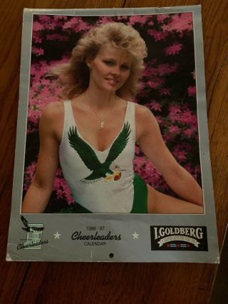 Vintage Rare Philadelphia Eagles Cheerleader Calendar 1986 1987
