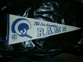 Los Angeles Rams Nfl 1967 Pennant Bin/bo Look Smoke Vg