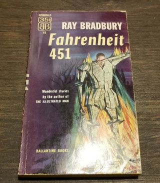 1953 " Fahrenheit 451 " By Ray Bradbury - 1st First Edition First Printing Pb