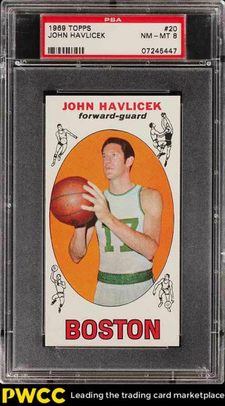 1969 Topps Basketball Setbreak John Havlicek Rookie Rc 20 Psa 8 Nm - Mt (pwcc)