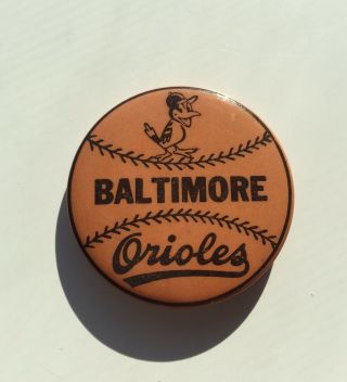 Vintage Baltimore Orioles Pinback Button 1 3/4” Rare