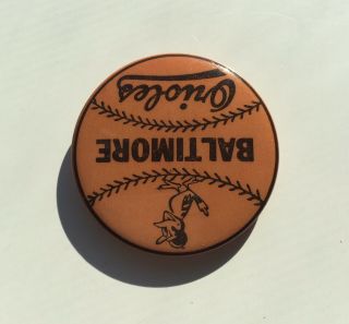 Vintage Baltimore Orioles Pinback Button 1 3/4” Rare 2