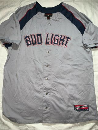 Budweiser Bud Light Jansport Baseball Jersey Stitched Size Xl