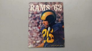 Los Angeles Rams Nfl Football 1962 Yearbook J81440