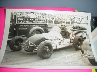 3 Vintage Race Car Photos 1949 Mants