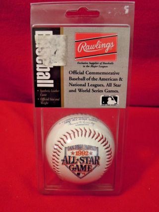 1992 San Diego Padres All Star Game Rawlings Baseball In Package