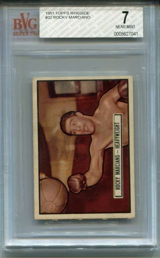 1951 Topps Ringside Boxing 32 Rocky Marciano Rookie Card Rc Bvg 7