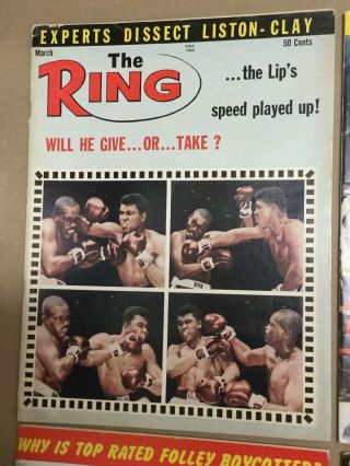 Cassius Clay - Muhammad Ali - 4 THE RING Boxing Magazines 1964 To 1967 - Complete 2