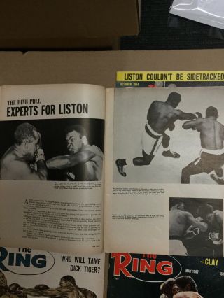 Cassius Clay - Muhammad Ali - 4 THE RING Boxing Magazines 1964 To 1967 - Complete 3