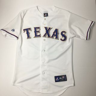 Texas Rangers Josh Hamilton White Stitched Majestic Jersey Small