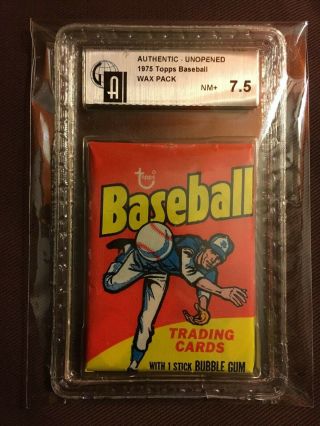 1975 Topps Baseball Wax Pack Gai 7.  5 - George Brett Or Robin Yount Rc Psa 10?